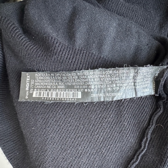 Zara - Black Button Down Knit Cardigan - Picture 7 of 7